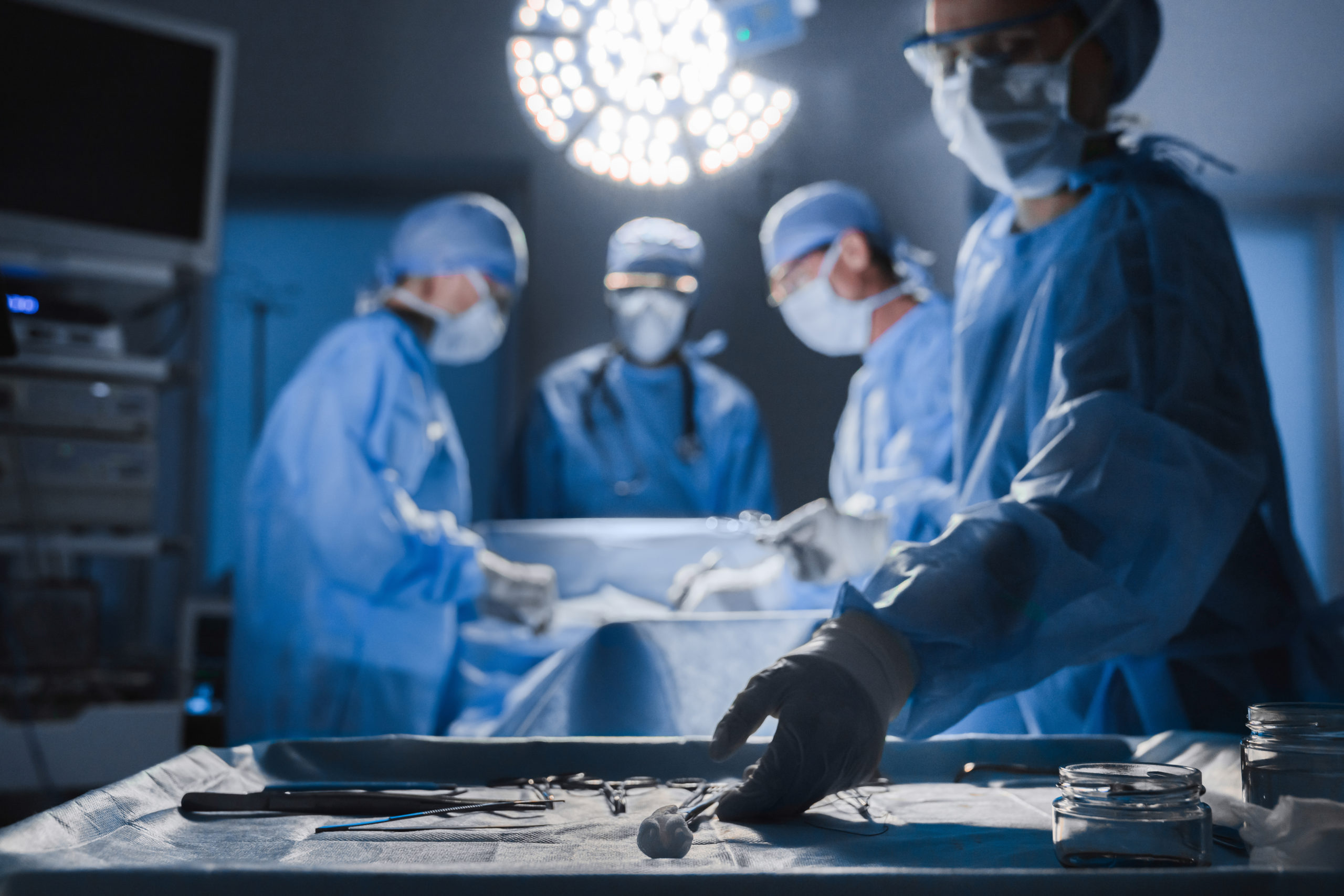 a view of an operating room during a surgery