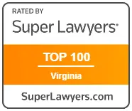 Super Lawyers top 100 Virginia badge