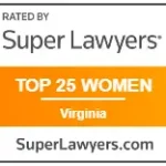 Super Lawyers top 25 women Virginia badge