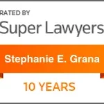 Stephanie Grana Super Lawyers 10 years badge