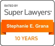 Stephanie Grana Super Lawyers 10 years badge