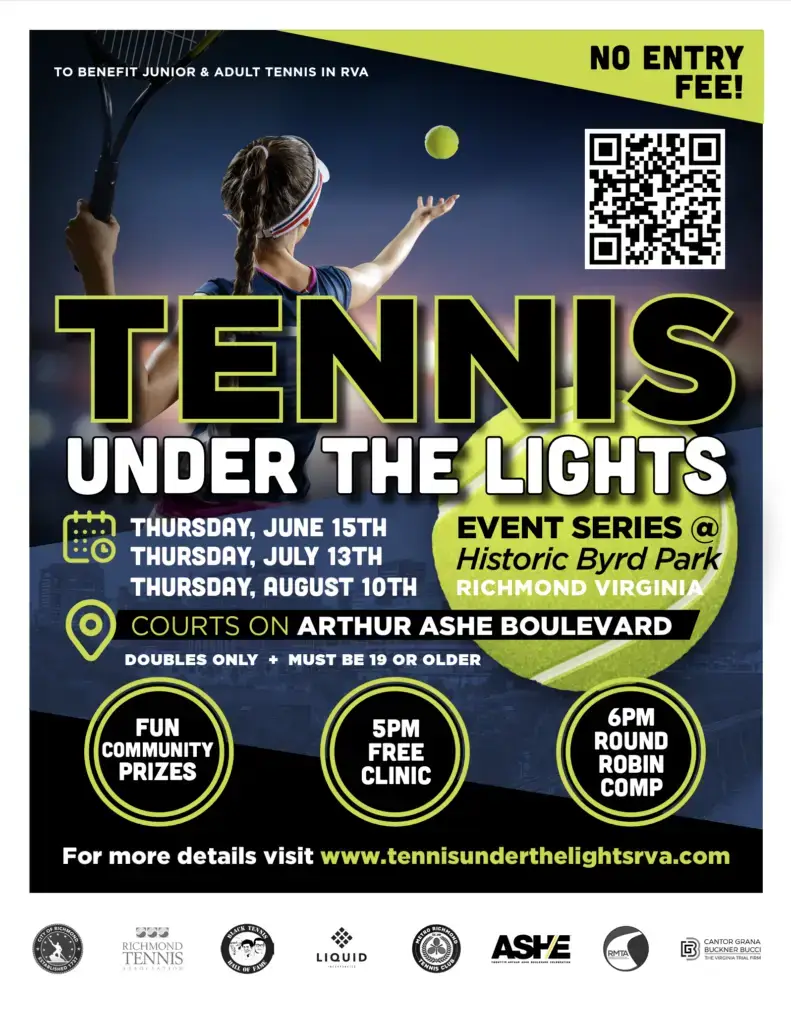 tennis under the lights flyer