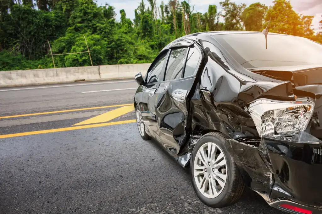 car accident scene car crash