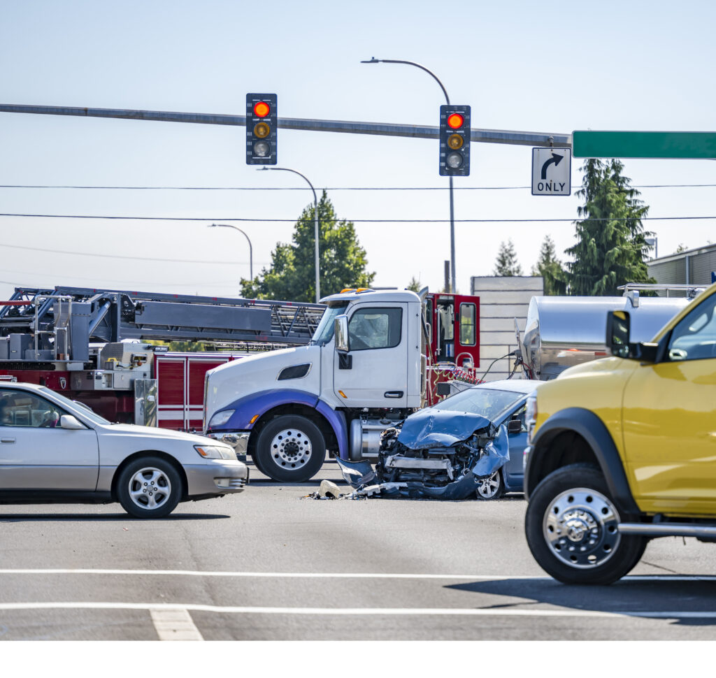 car accident in the intersection, call a car accident lawyer after an accident