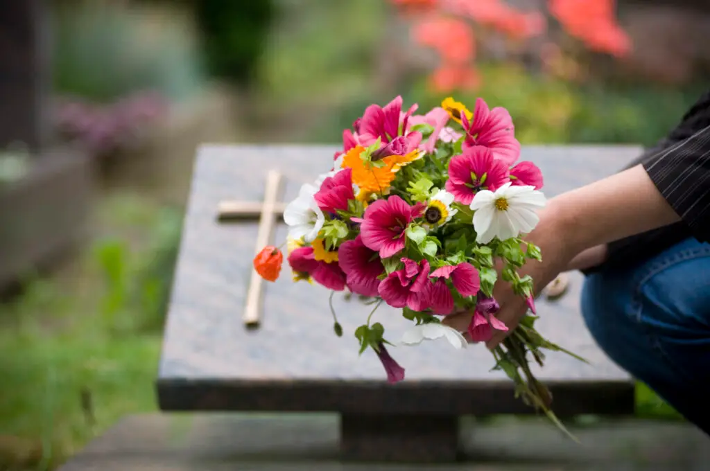 cemetery grave of someone who suffered a wrongful death