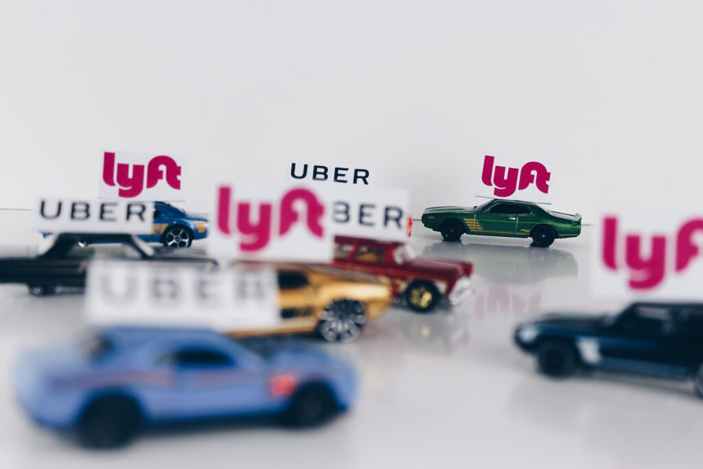 rideshare uber and lyft matchbox cars